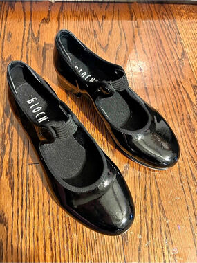 Bloch Annie Tyette Tap Shoe Black Mary Jane Flats US 6.5